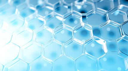 Wall Mural - Hexagon Pattern Digital Abstract Background