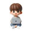 © 이재 기 - Avatar sitting casually with a laptop