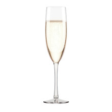 Glass Of Champagne Isolated On Transparent Background,transparency 
