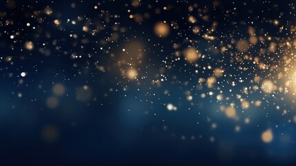 Wall Mural - gold Gold particle light blue blue light background blue Christmas Holiday Golden navy abstract background particles background texture bokeh shine gold Dark foil glister