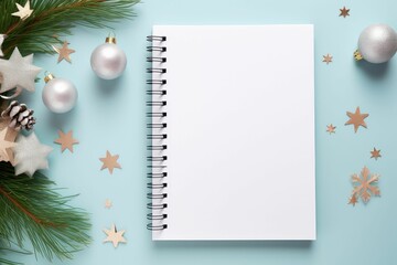 pastel blank diary christmas decoration 