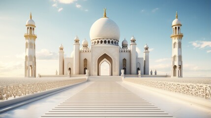 Wall Mural - 3d illustration of a mosque