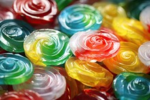 Candy Wallpaper In Macro: Captivating Close-Ups Of Delicious Sweet Treats
