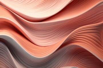 Top view of abstract organic pink lines