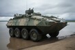BTR-90, amphibious infantry fighting vehicle from Russia. Built using advanced technology. Generative AI
