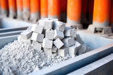 close-up of high alumina cement in its raw form