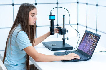 Wall Mural - Oxide Thickness Measurement: Measuring the thickness of oxide layers i