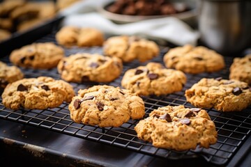 Sticker - freshly baked cookies on a cooling rack