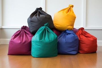 Wall Mural - a group of bean bags in a variety of colors