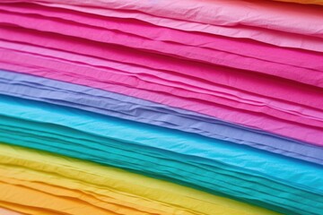 Poster - a macro image showing brightly colored paper textures