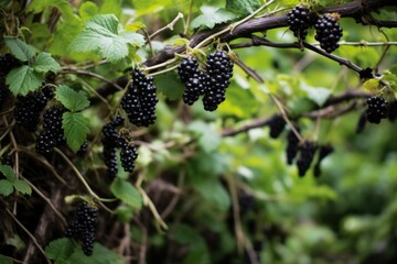 Canvas Print - himalayan blackberries forming a thicket