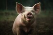 Happy swine. Generative AI