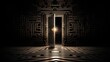 The door to the labyrinth of the subconscious, psychology and reason, the depths and mysteries of the inner world.