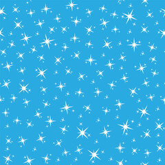 Wall Mural - Seamless background of twinkling stars for banners, posters, postcards, textures and textiles