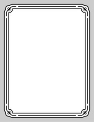 Wall Mural - book cover frame border. vector vintage poster, invitation, certificate, business card, or menu page