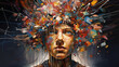 © Malambo/Peopleimages - AI - Man surrounded by social media icons. Big data social media, screens, photos, videos
