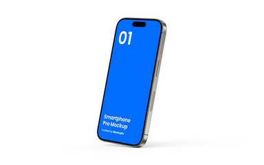 Wall Mural - smartphone mockup | fully editable file, replaceable screen, separated shadow and background