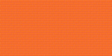 Orange Brick Wall Background, Abstract Geometric Seamless Pattern Design, Vector Illustration