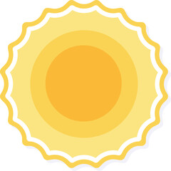 Vector Icon Sun, Weather, Nature, Day, Sunny, Warm