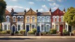 Crouch End north London street with terraced houses