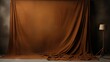 Dark brown painted canvas or muslin cloth backdrop suitable for portraits products and concepts with a design that is darker towards the edges