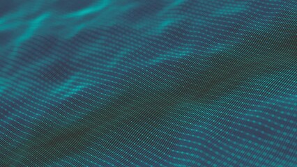 Wall Mural - abstract minimal mesh waving background/ 4k animation of an abstract fractal background with mesh su