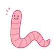 © Kim - illustration of a worm vector