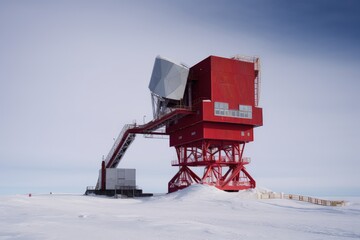 Wall Mural - South Pole Telescope Antarctica