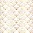 © Omeris - Art deco gold seamless pattern. Repeated golden diamond patern. Abstract background for prints design. Repeating geometric background. Rhombus repeat. Artdeco abstract lattice. Vector illustration