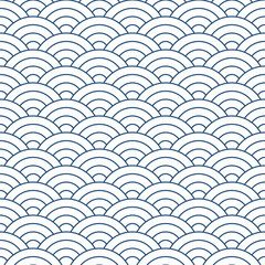  Navy blue Japanese wave pattern background. Japanese seamless pattern vector. Waves background illustration. for clothing, wrapping paper, backdrop, background, gift card.