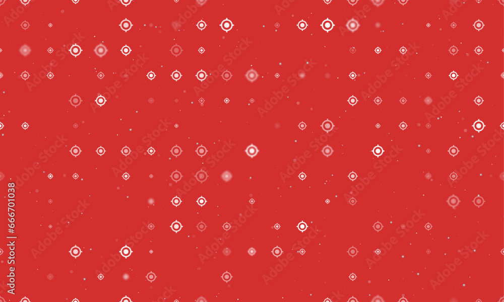 Seamless background pattern of evenly spaced white crosshair symbols of ...