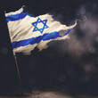 Israel Flag in a Storm