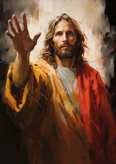 Wall Mural - Portrait of Jesus Christ