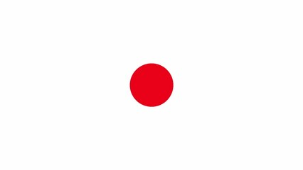 Loop background. Geometric background. Red and white circles