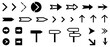 Directional Arrow icon set. Vector illustration