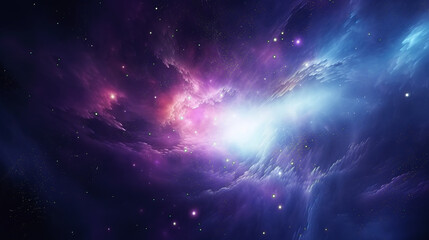 Wall Mural - ascinating backgrund like cloud mountains with bright light in the middle as galaxy with gorgeaus en