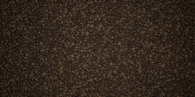 Detailed Coffee Beans Background Texture Pattern,  Roasted Coffee Product Background, Brown, Dark, High Detail 4K Resolution, Wallpaper, Decal. 