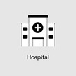 Hospital Building icon with editable stroke.