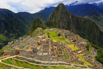 Canvas Print - Inca citadel Machu Picchu in Peru