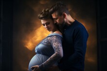 A Couple Expecting A Baby With A Pregnant Woman
