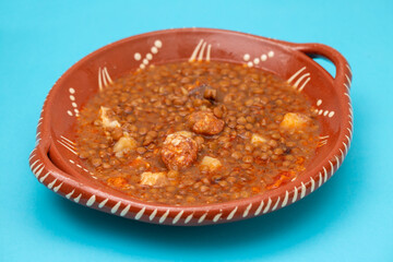 Poster - lentils at Spanish style lentejas a la riojana