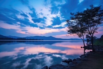Wall Mural - beautiful twilight landscape