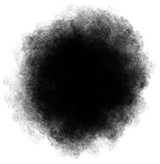 Black Circle Glitter Fog Cosmos