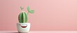 Dental themed flowerpot with cactus shape