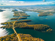 Aerial view of Long Sault Parkway, Canada