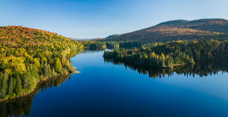 Wall Mural - autumn in mont tremblant national park, quebec, canada