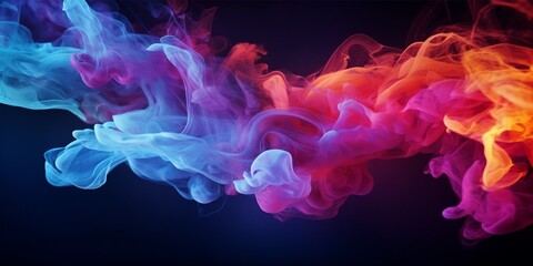 Aufkleber - Abstract flow of liquid paints in mix : Generative AI