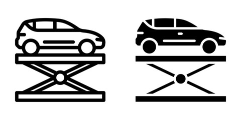 Poster - Car Lifter Icon  for mobile concept and web design. vector illustration