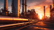 © tong2530 - Industrial plant, oil refinery plant pipe line.