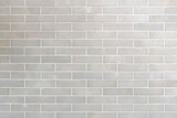 Fototapeta  - Vintage white brick tile wall pattern and background